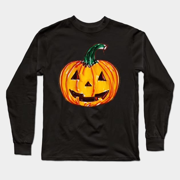 Happy Halloween PumpkinHead! Long Sleeve T-Shirt by medievalwares